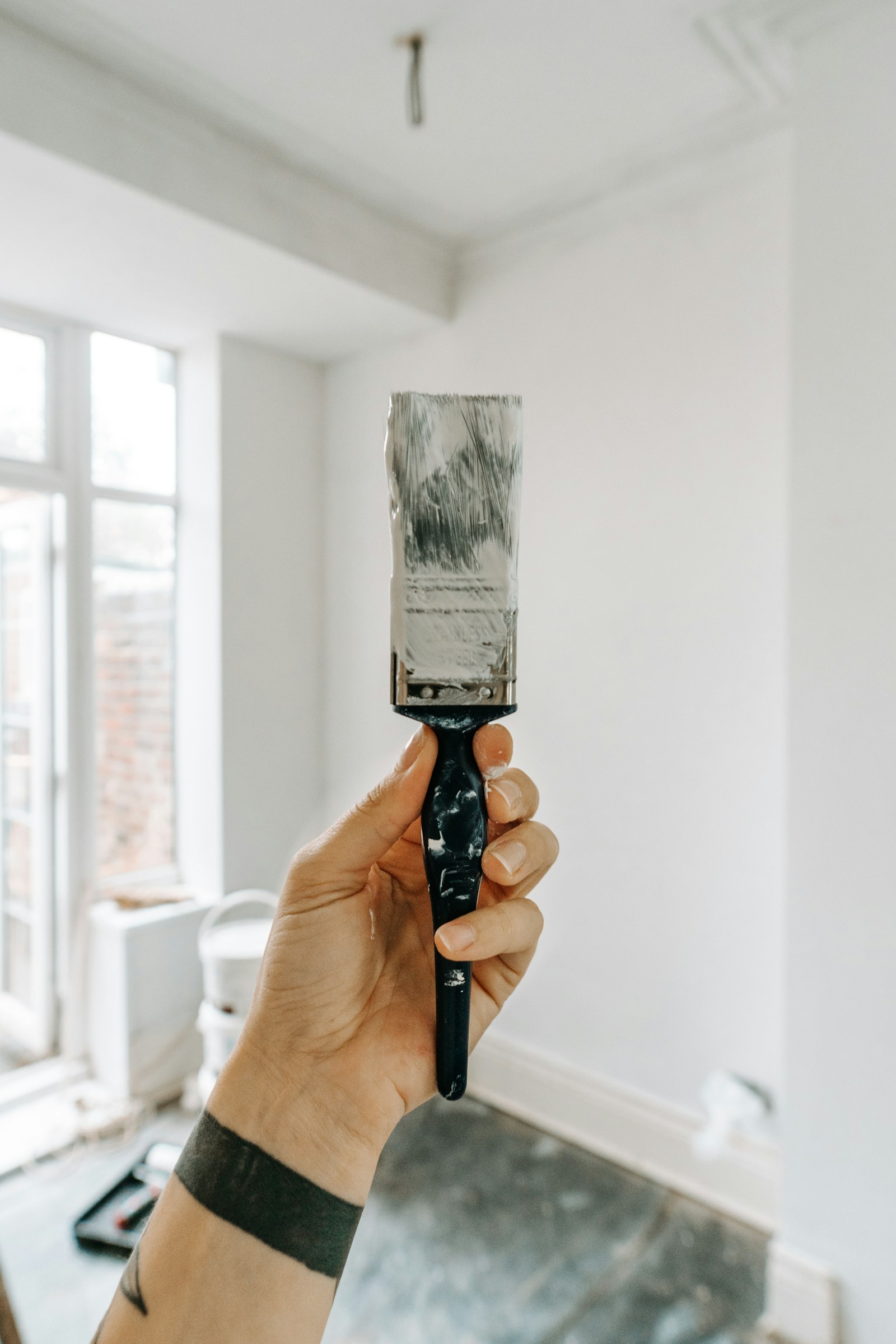 Painter's brush at work